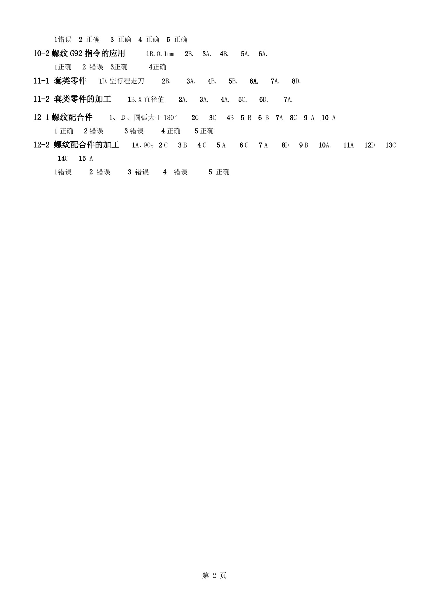 数控车削编程与加工技术