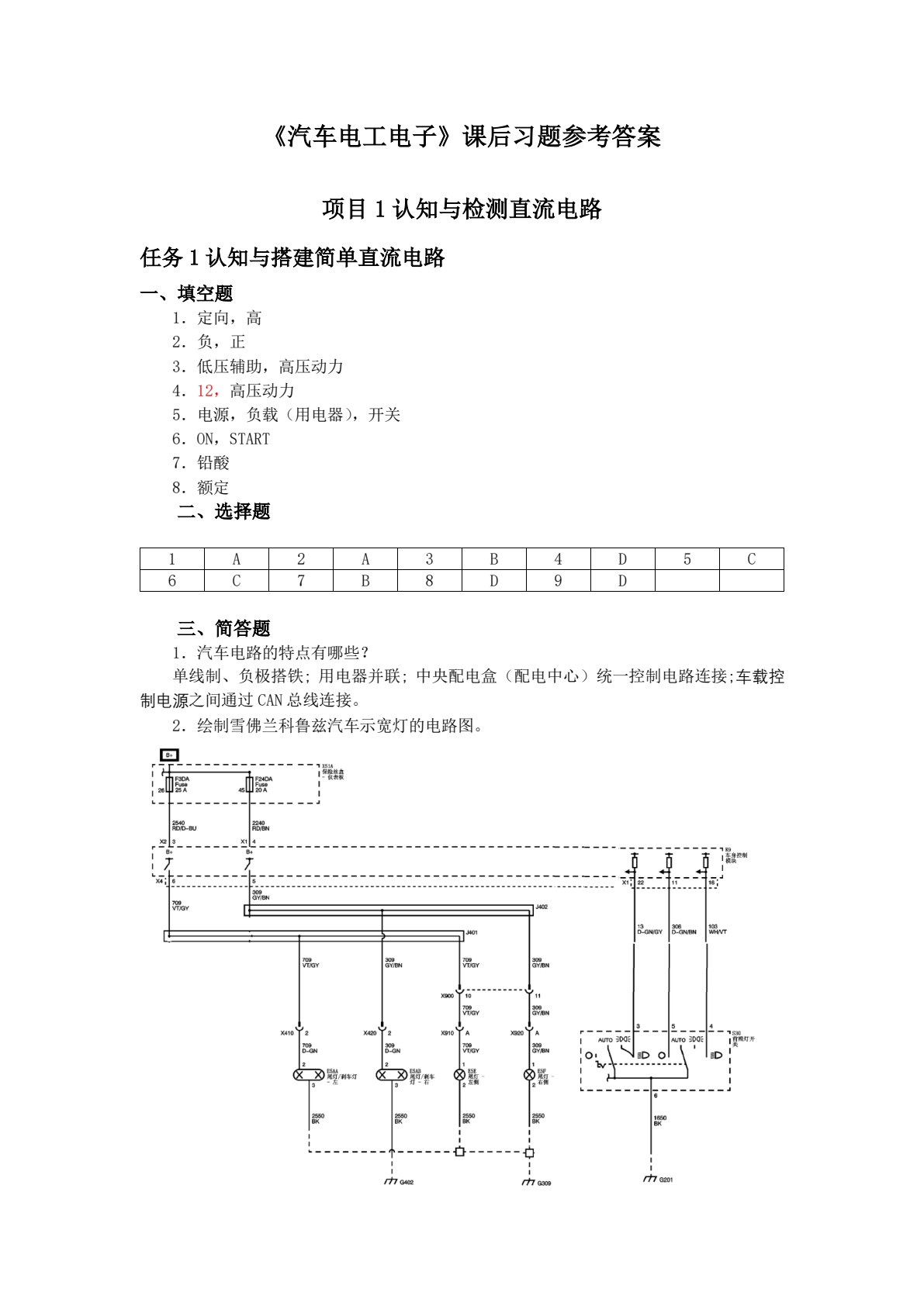 汽车电工电子