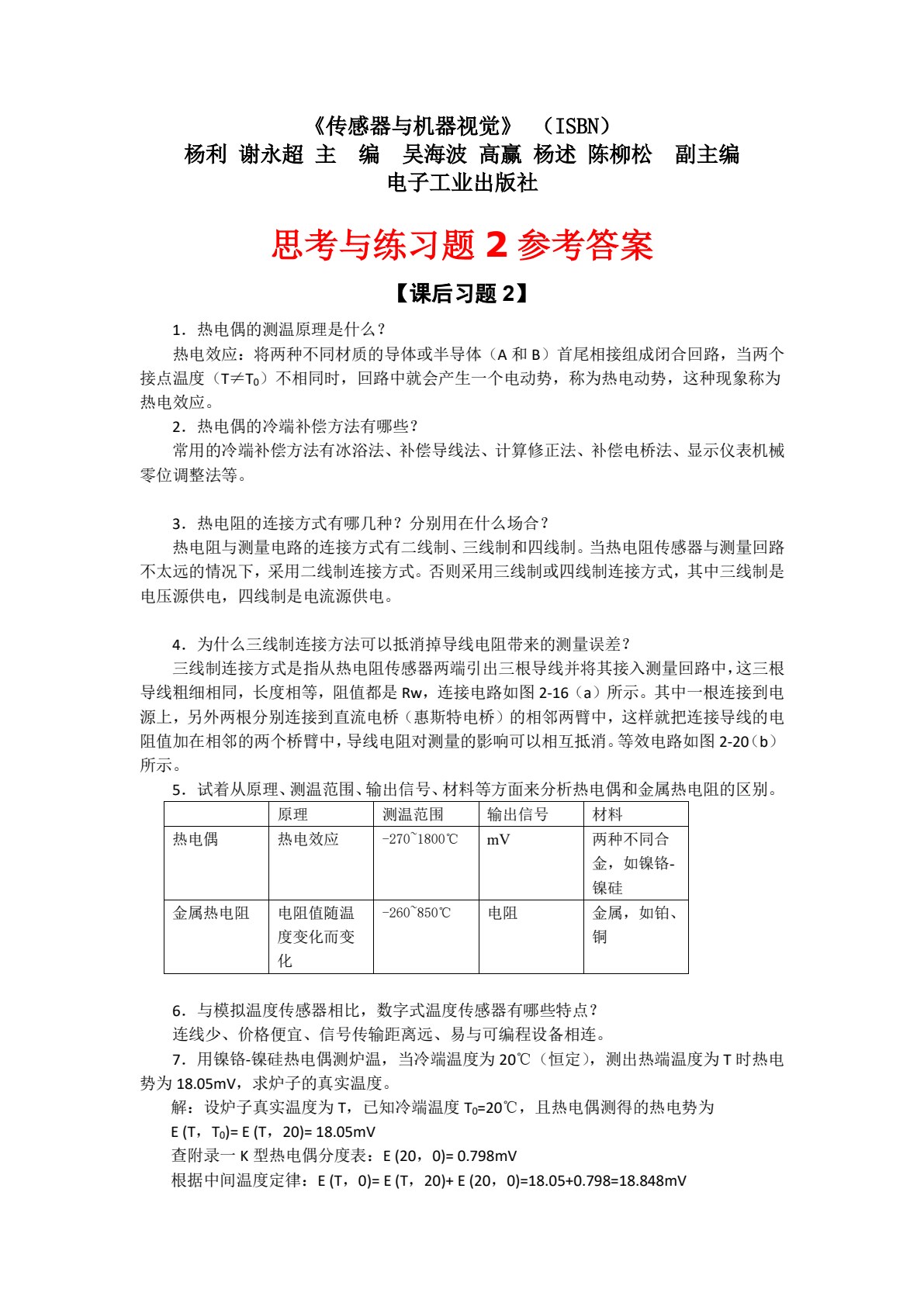 传感器与机器视觉