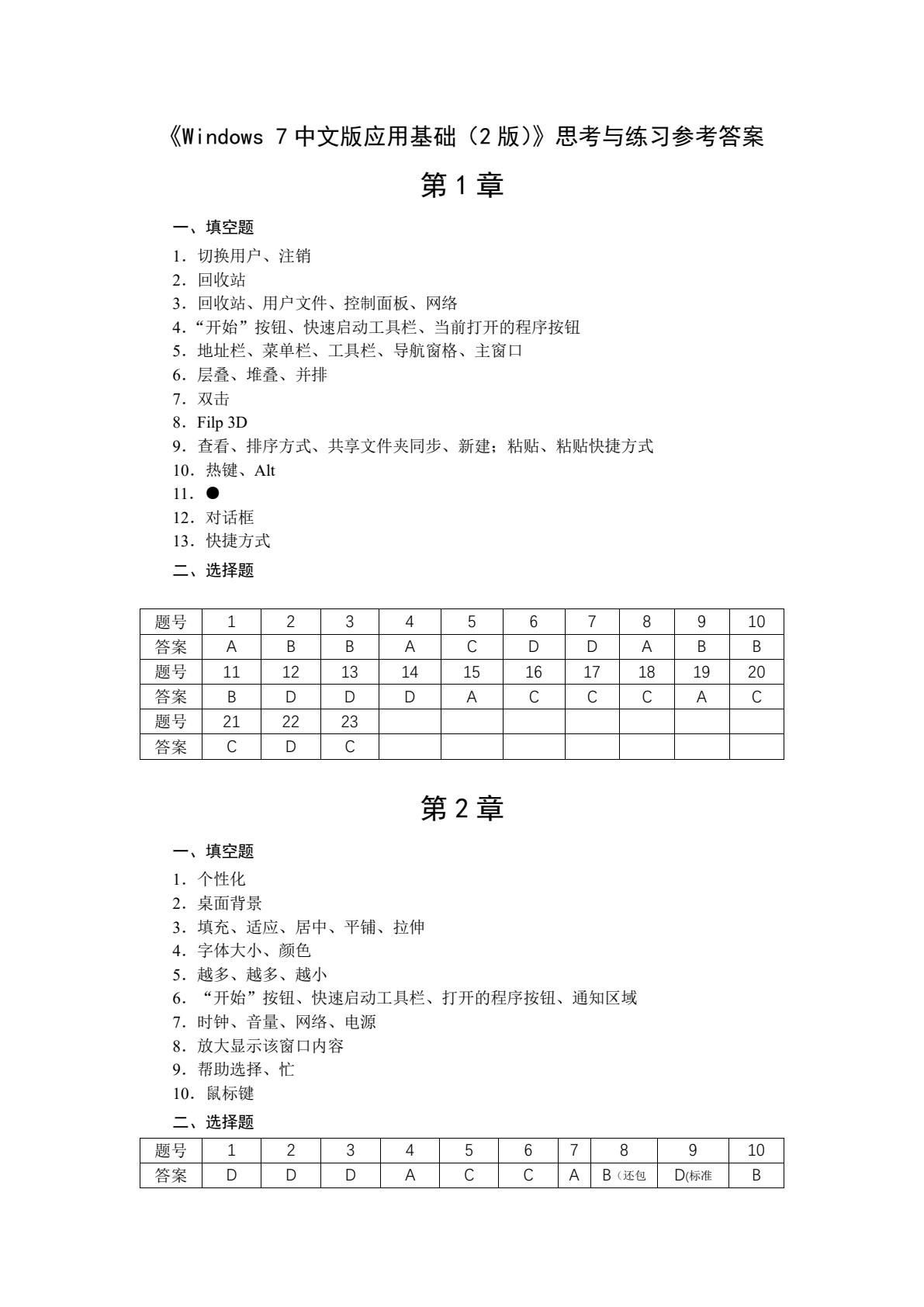 Windows 7 中文版应用基础 (第2版）