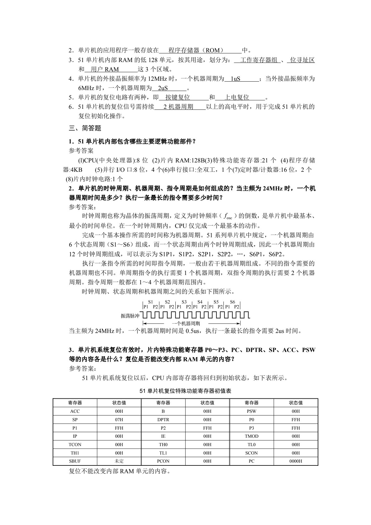 51单片机原理及应用