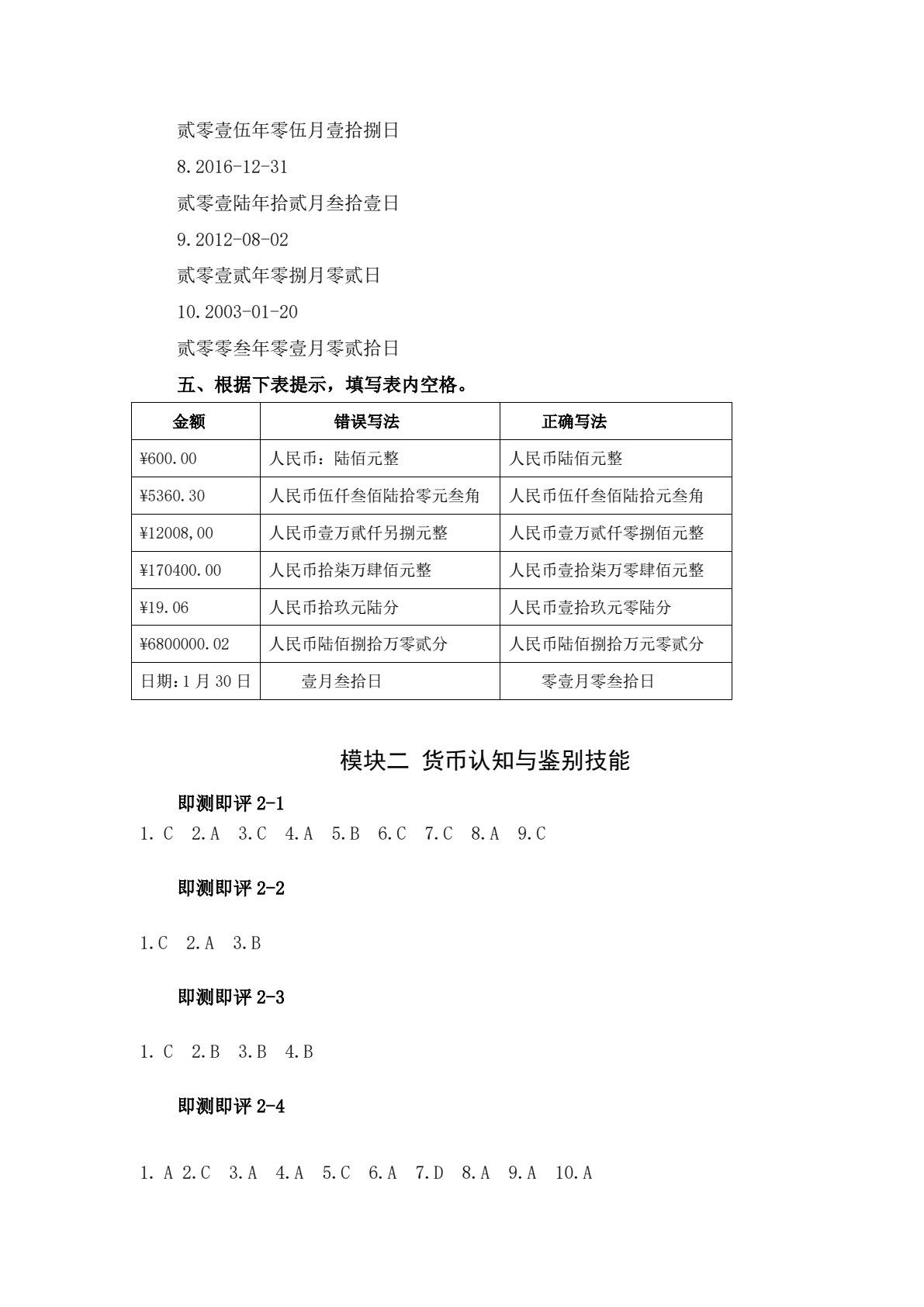 金融职业技能