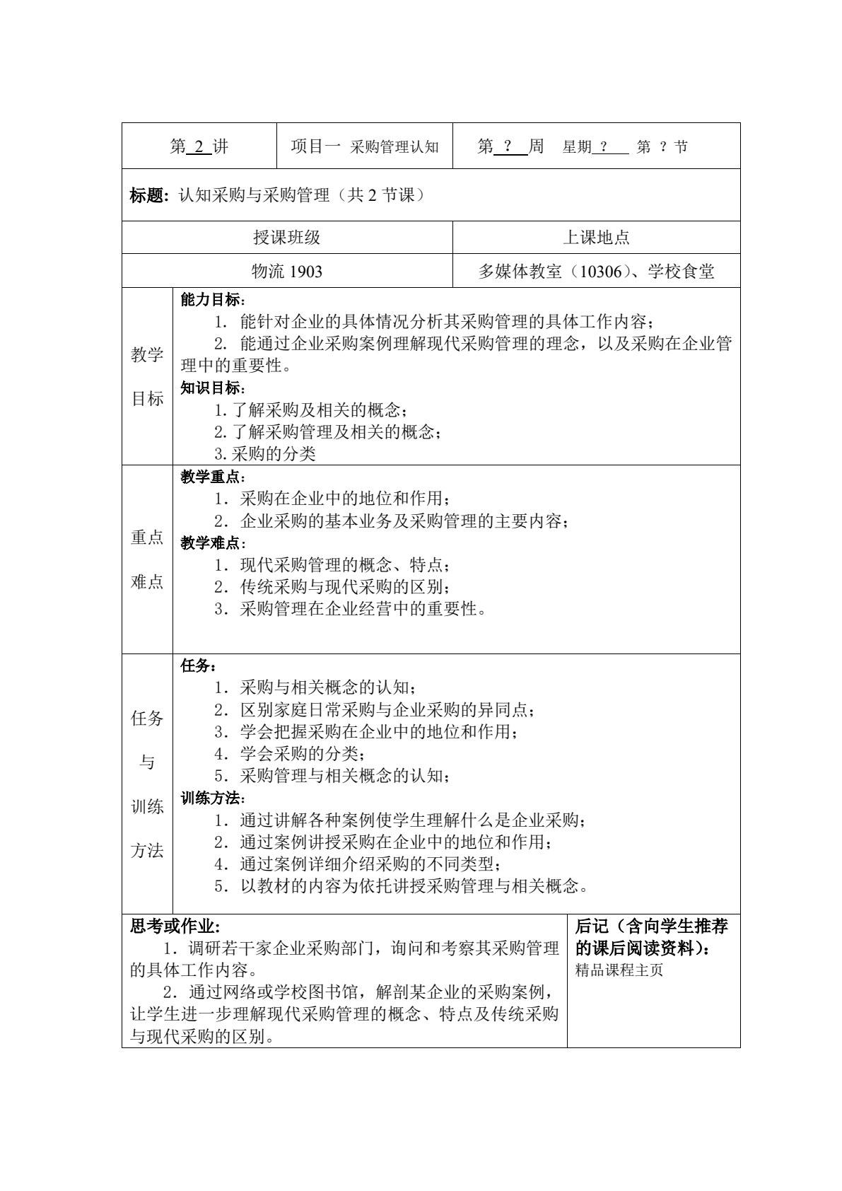 采购管理（第2版）