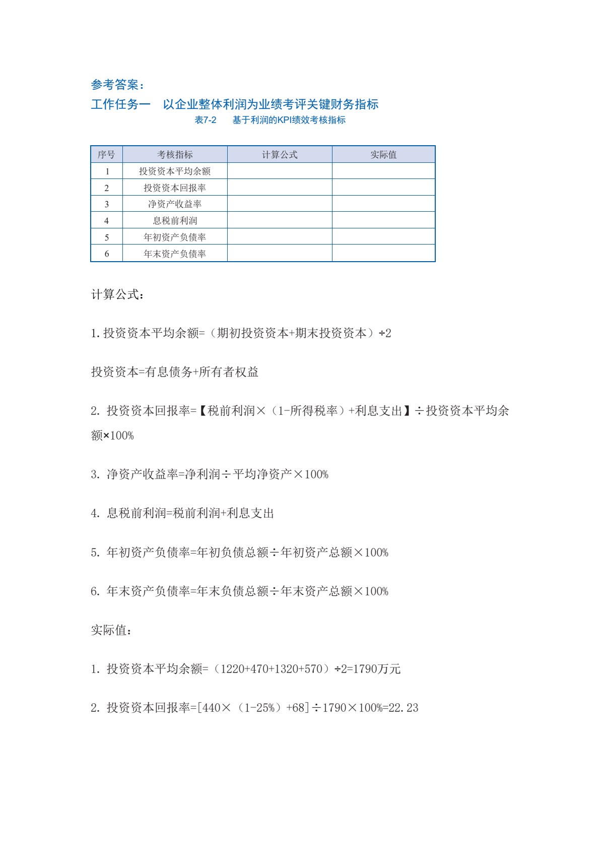 管理会计实务
