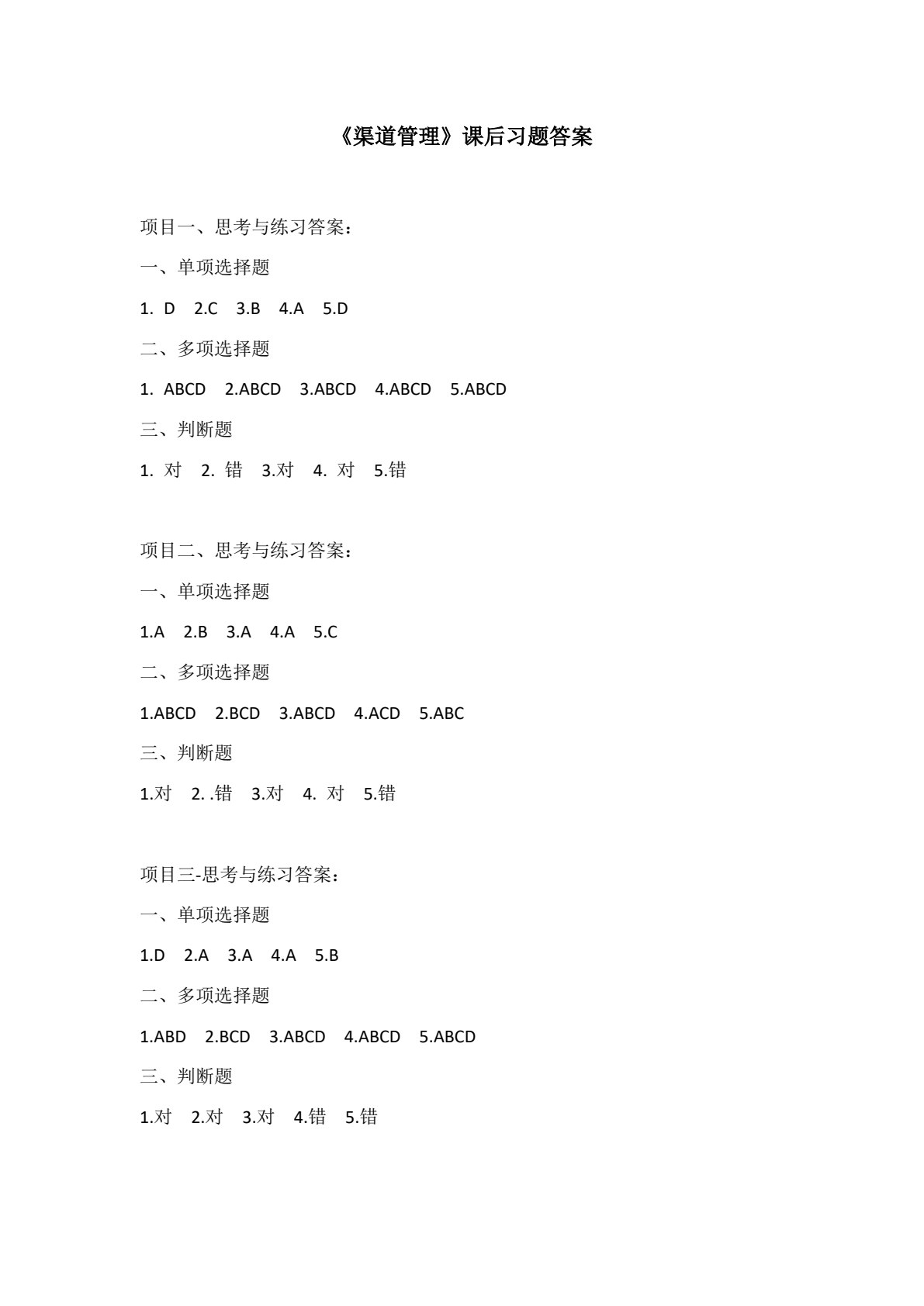 渠道管理