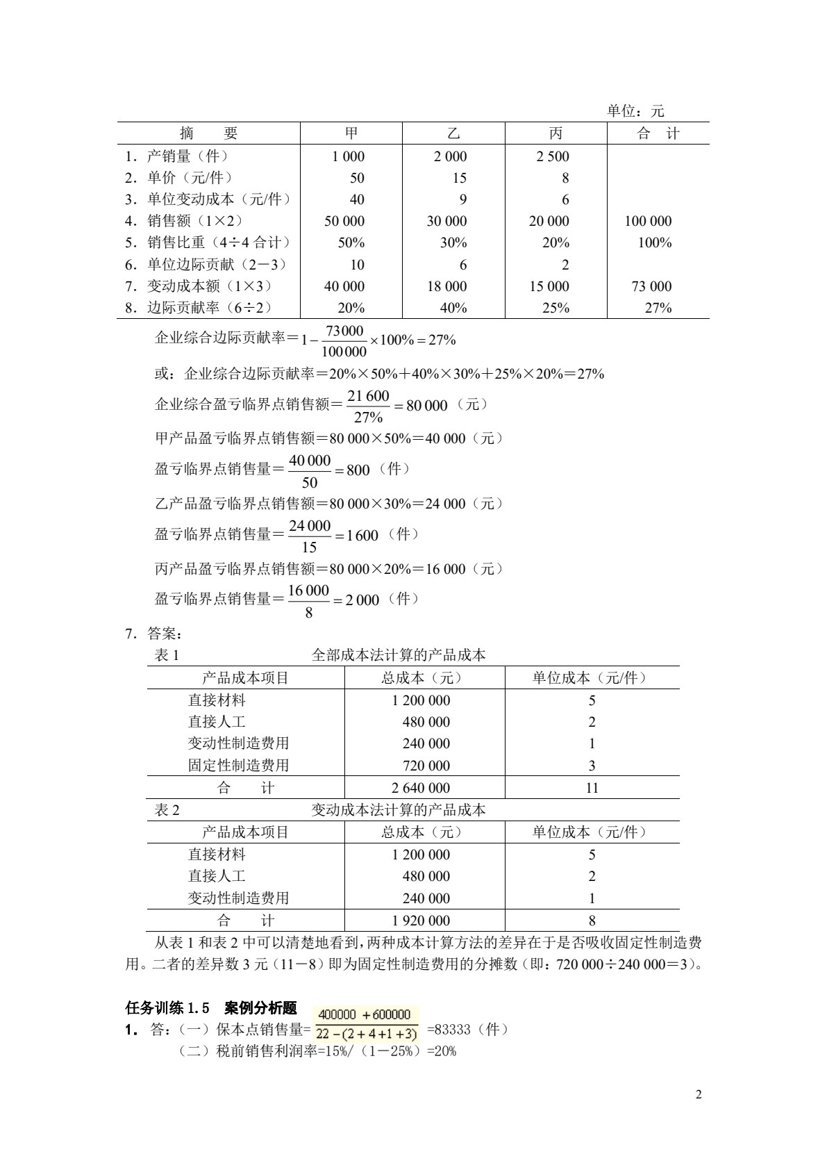 管理会计