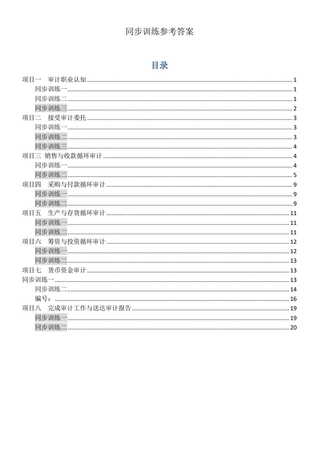 审计实务（第二版）