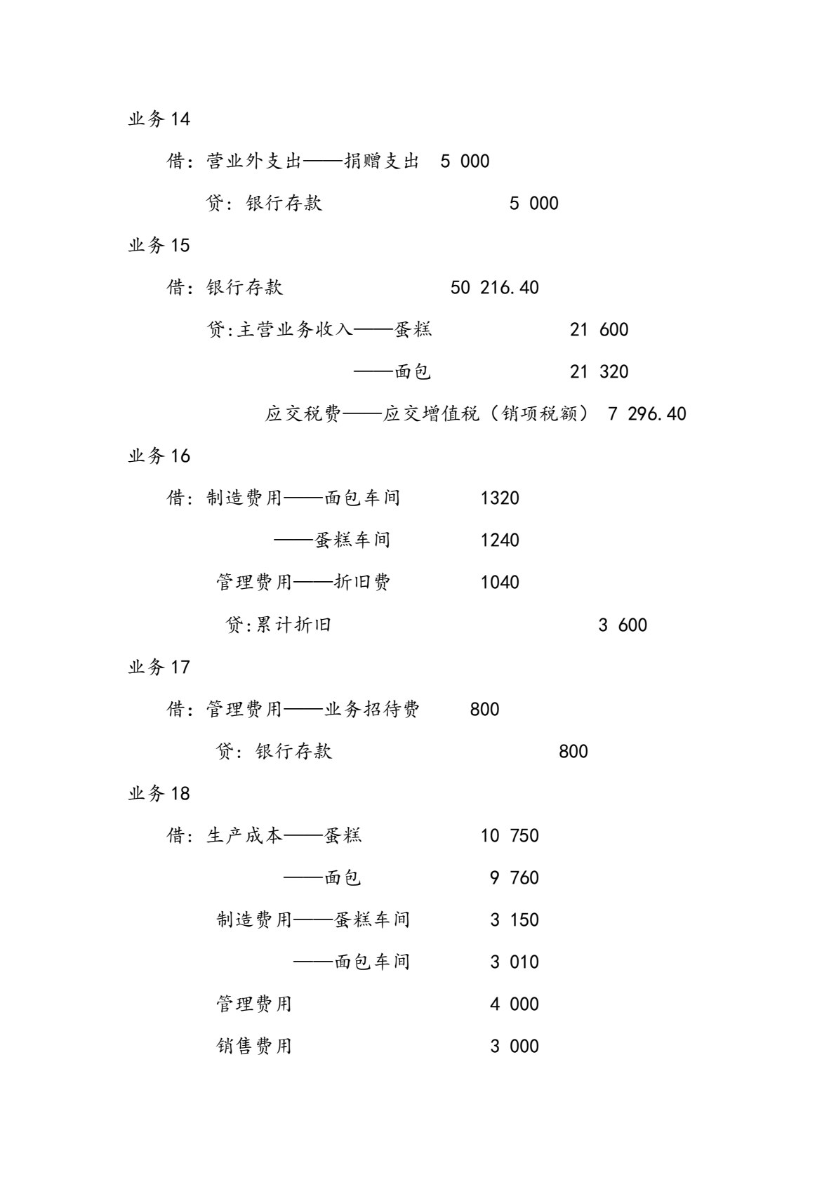会计学综合模拟实验