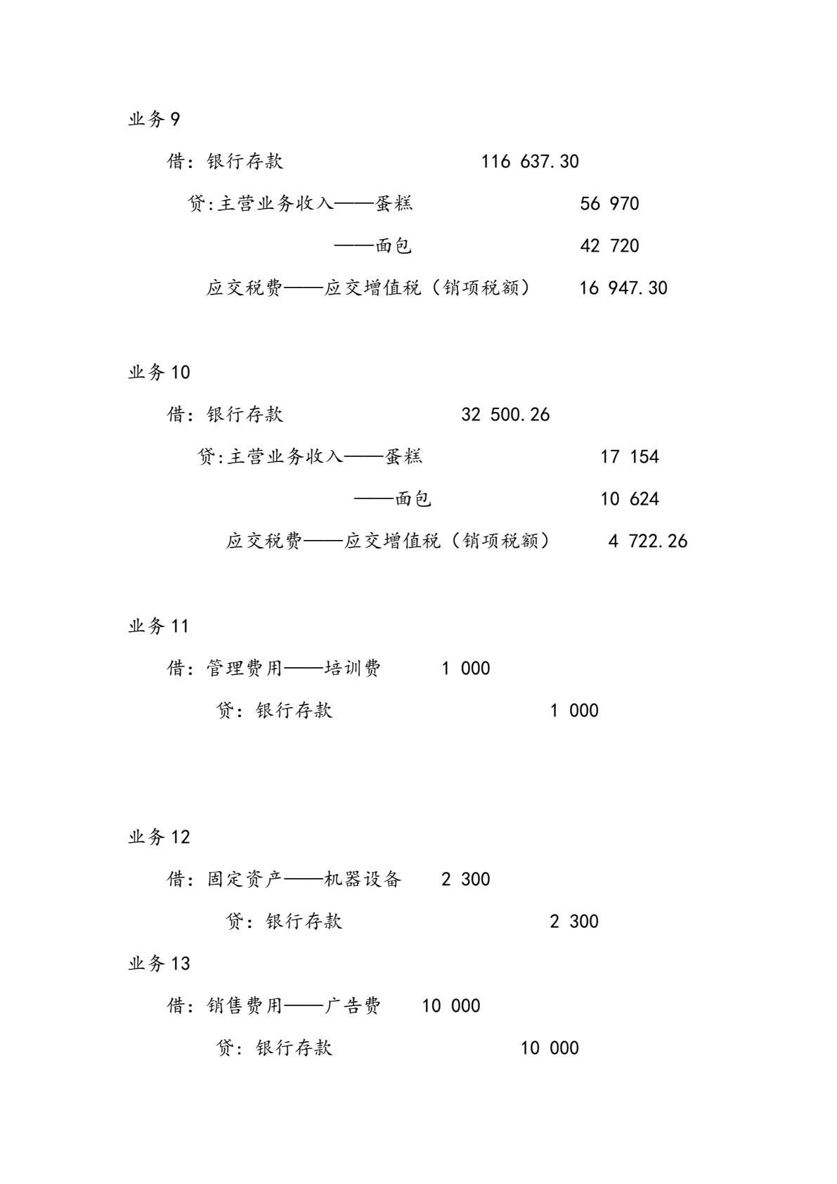 会计学综合模拟实验