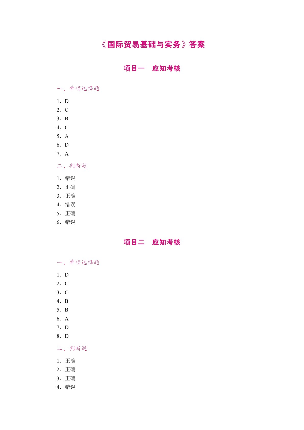 国际贸易基础与实务[河南省规]（双色）（含微课）