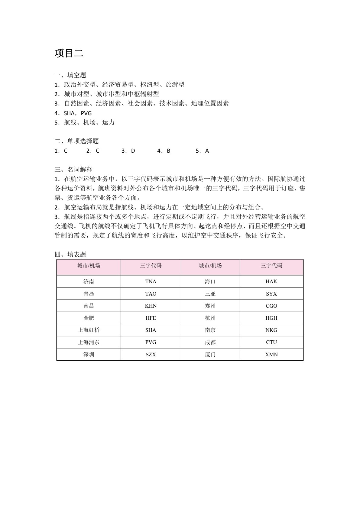 航空运输地理（双色）