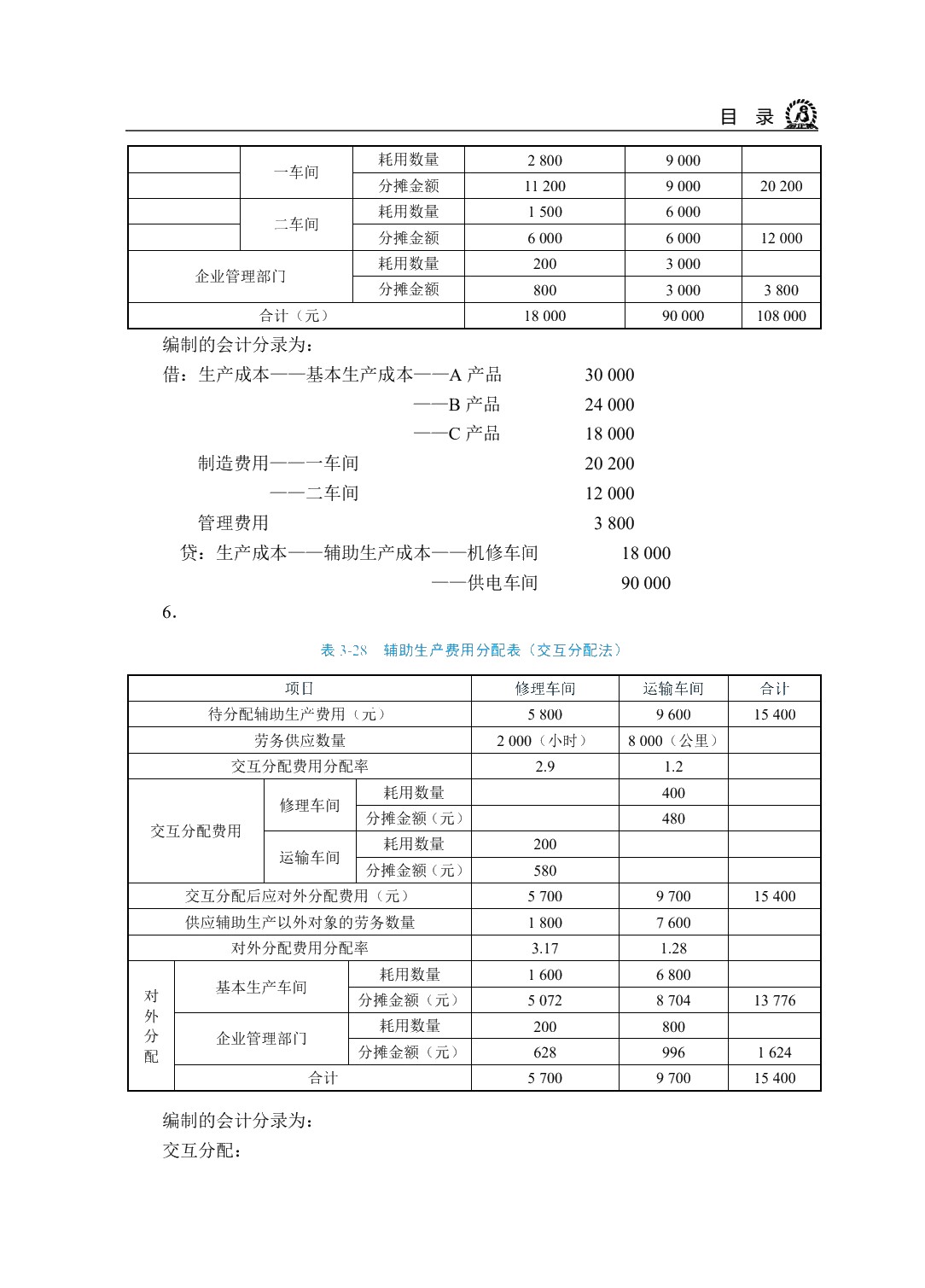 成本会计（双色）