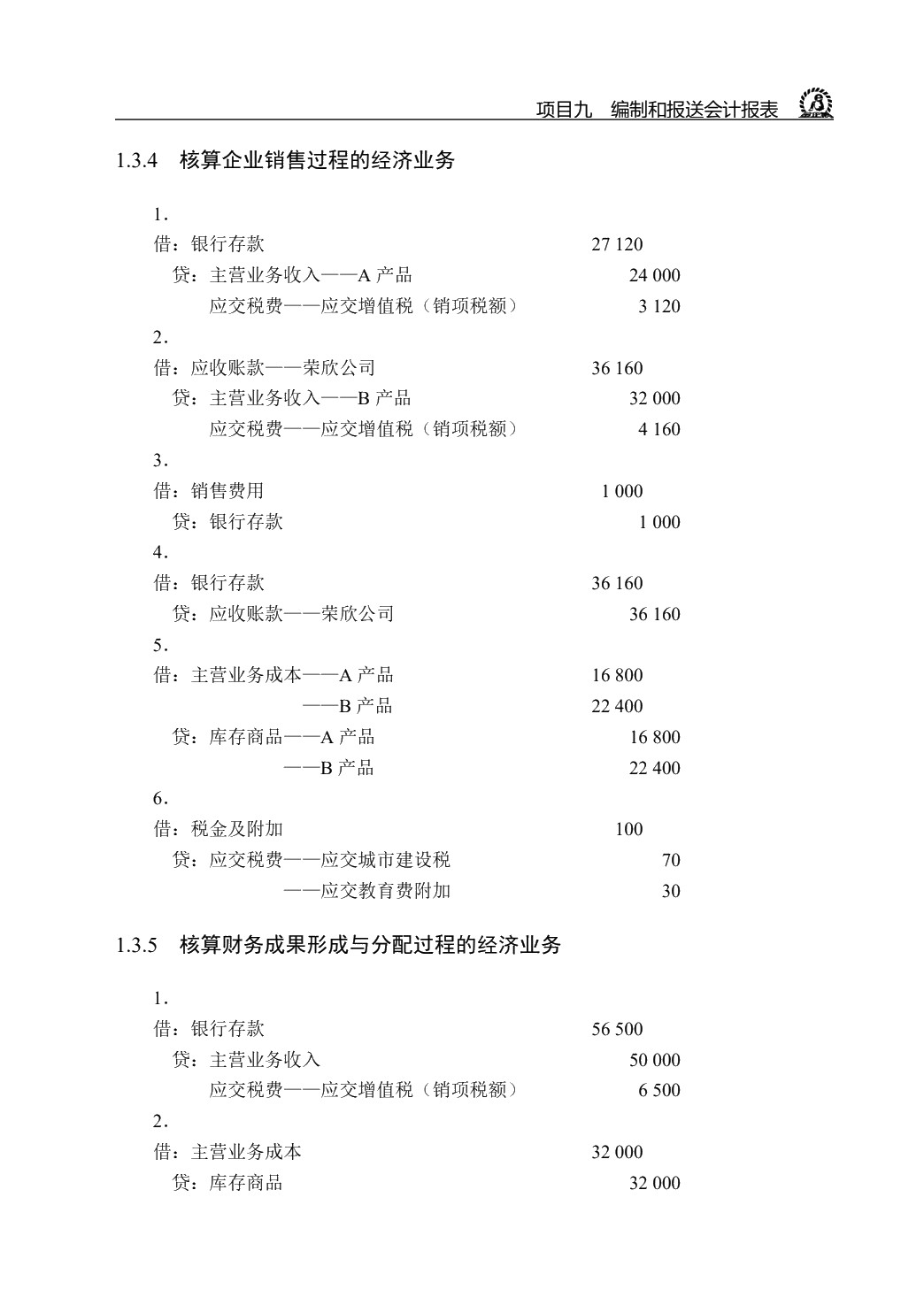 基础会计模拟实训