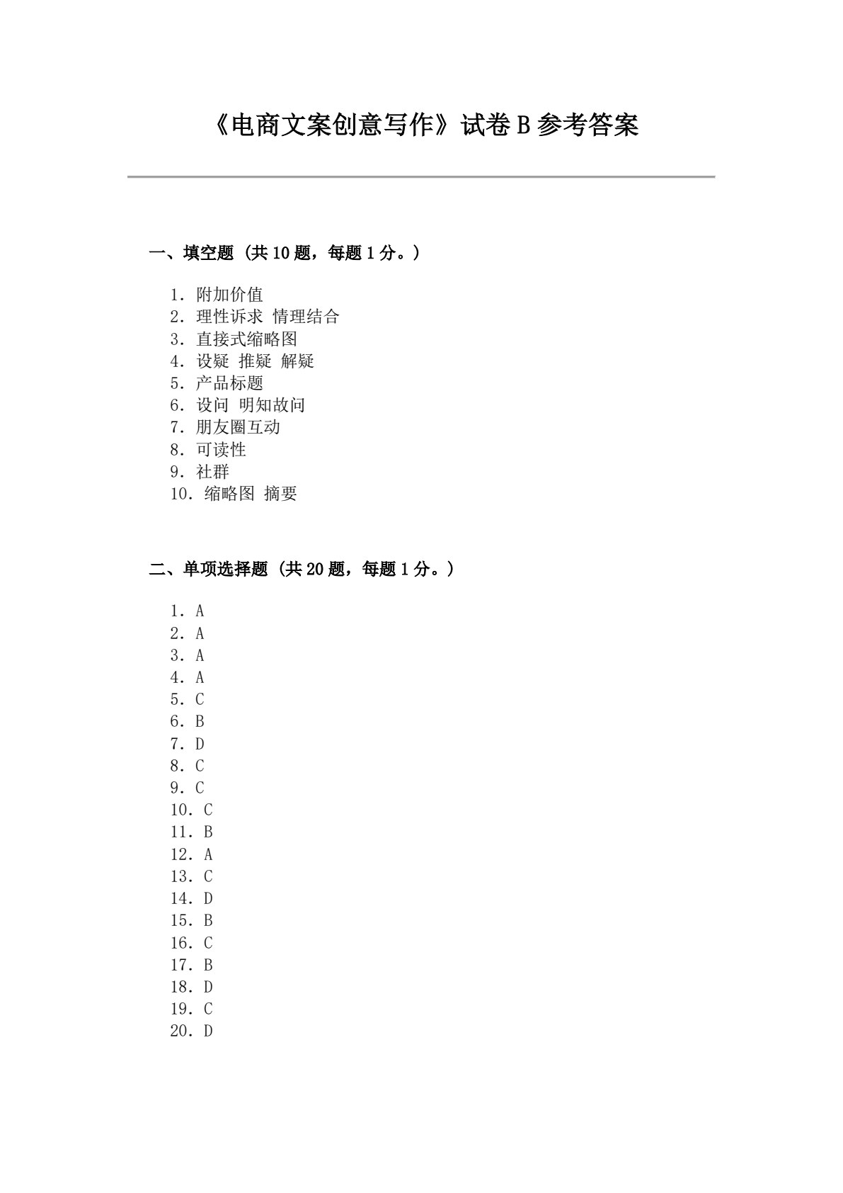 电商文案创意写作