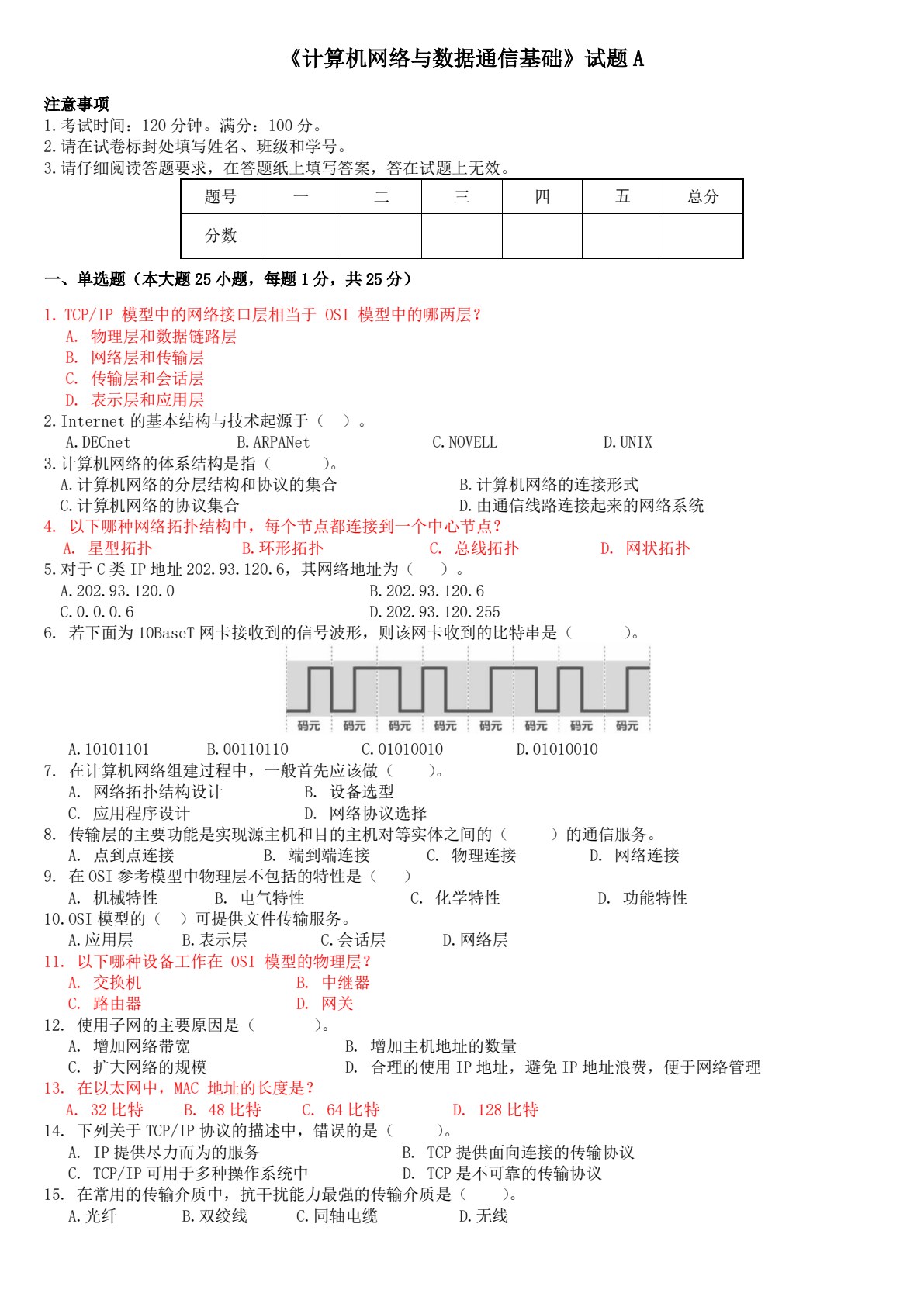 计算机网络与数据通信基础（职业本科版）