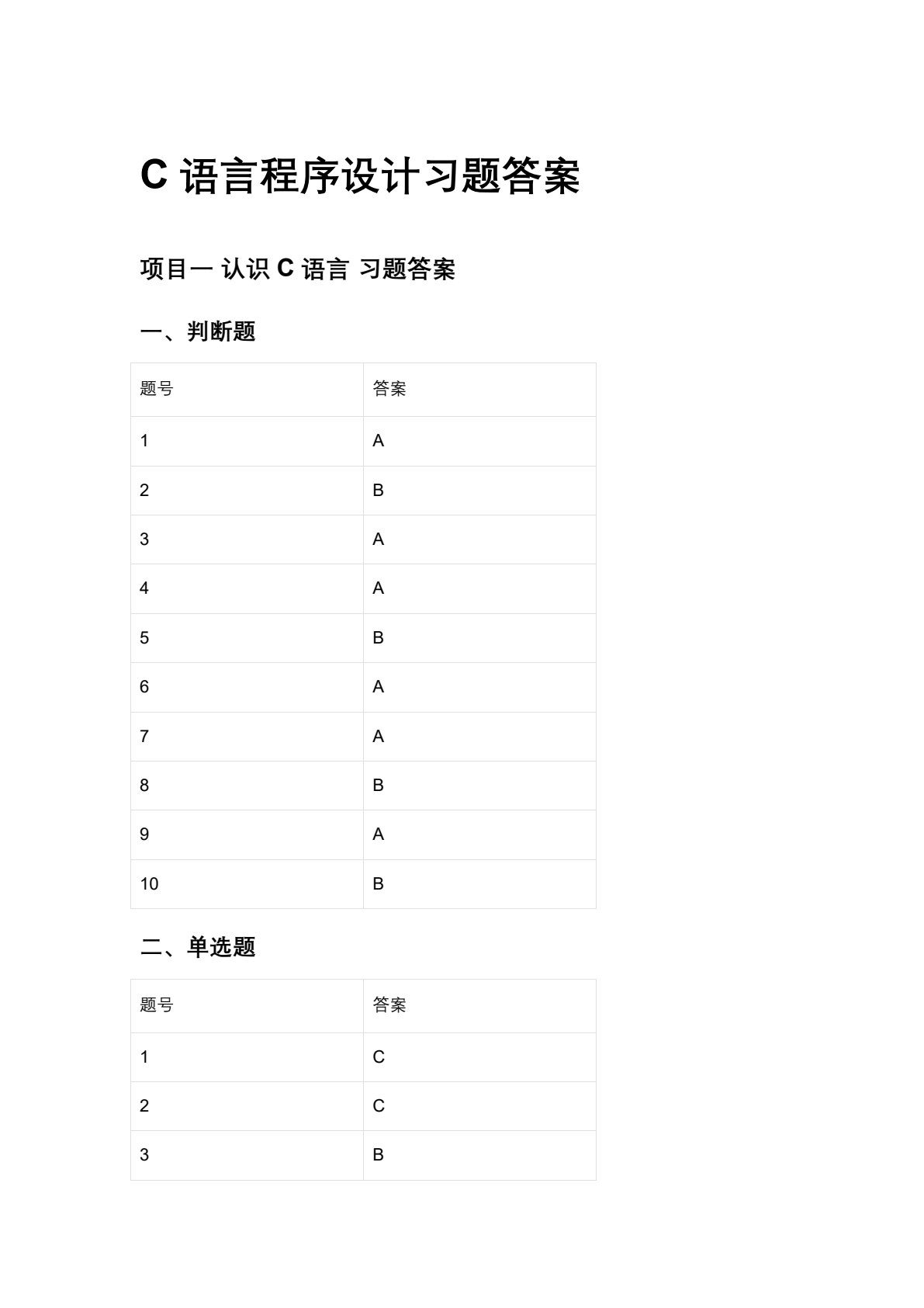 C语言程序设计