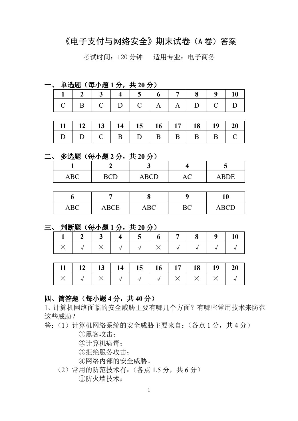 电子支付与网络安全（第四版）