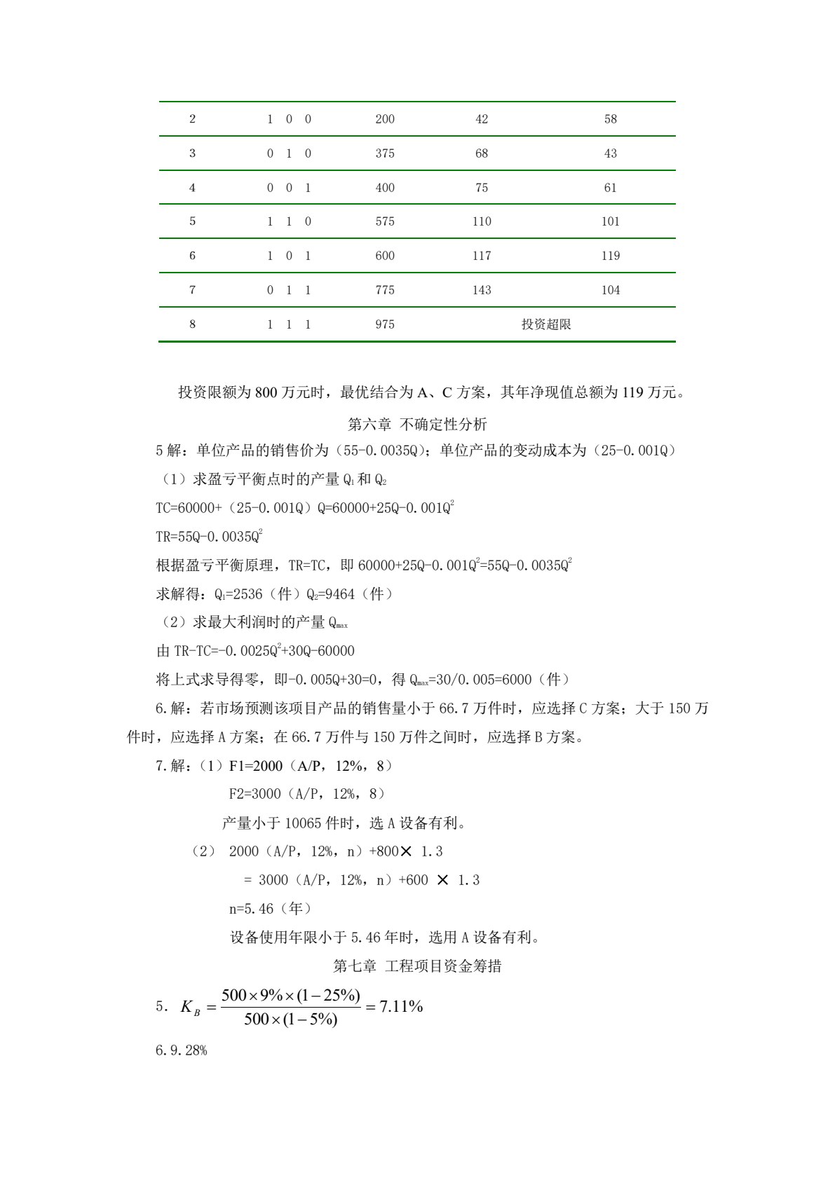 工程经济学（第四版）