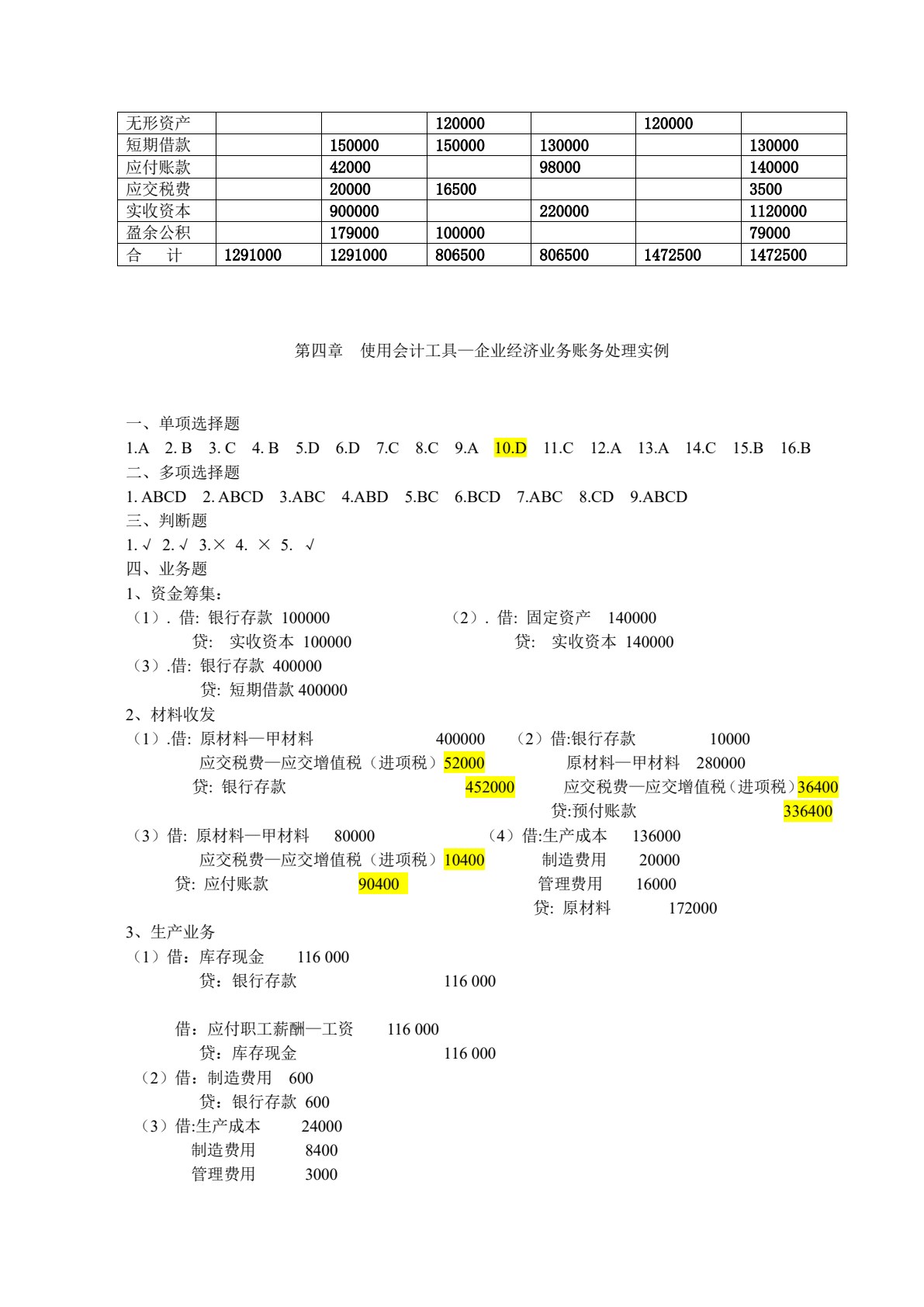 会计学基础（财经类）（第六版）