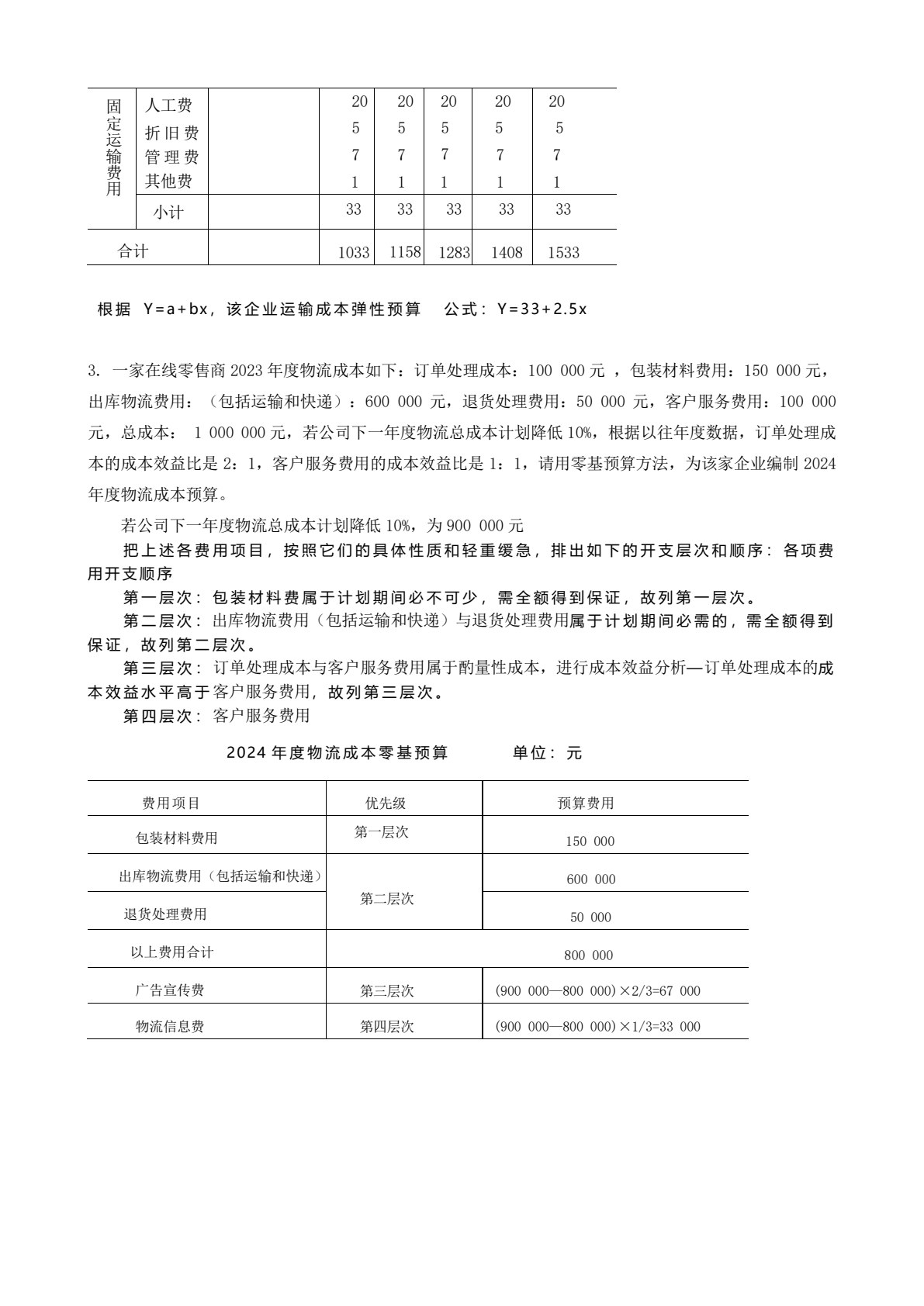 物流成本管理（第四版）