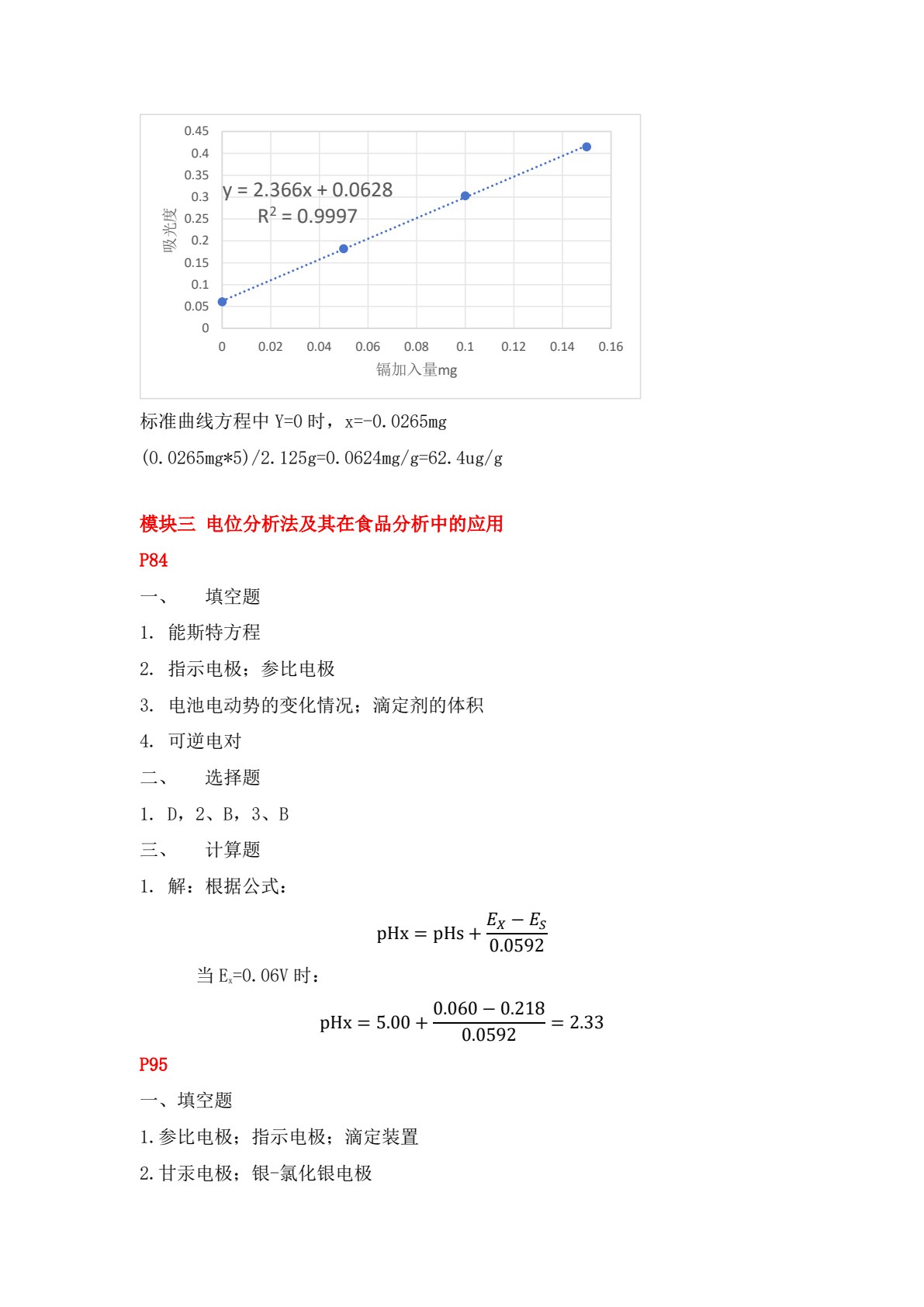 食品仪器分析技术（第三版）
