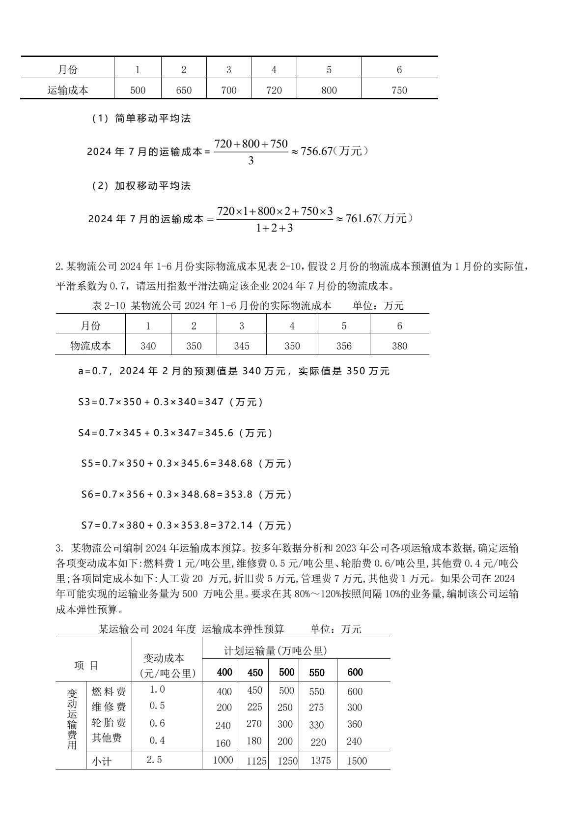 物流成本管理（第四版）