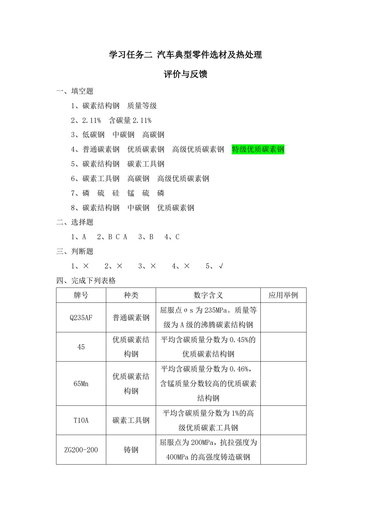 汽车机械基础
