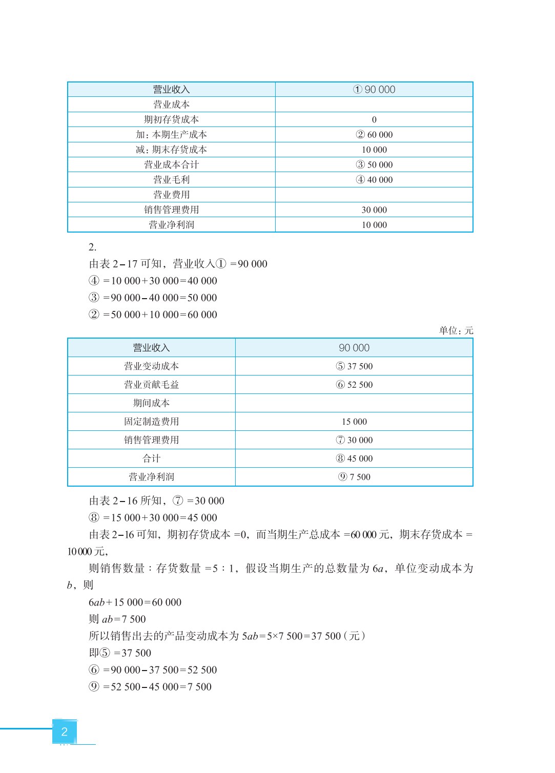 管理会计（第三版）