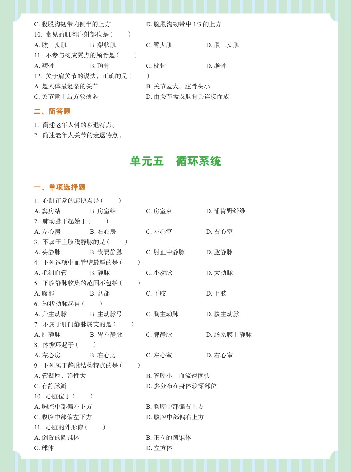 老年人解剖与生理