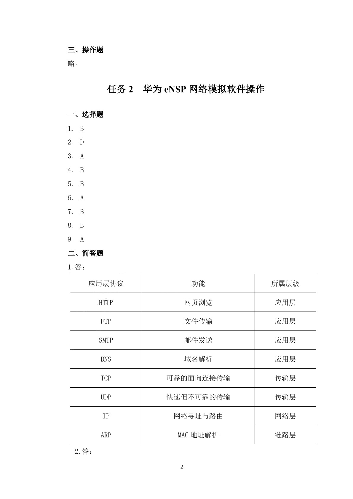 网络设备安装与调试习题册