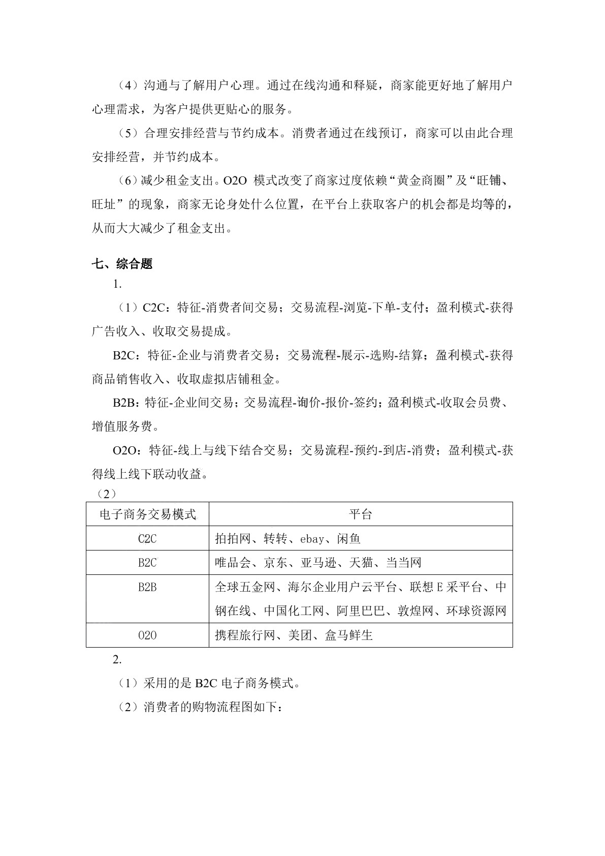 电子商务基础（第二版）习题册