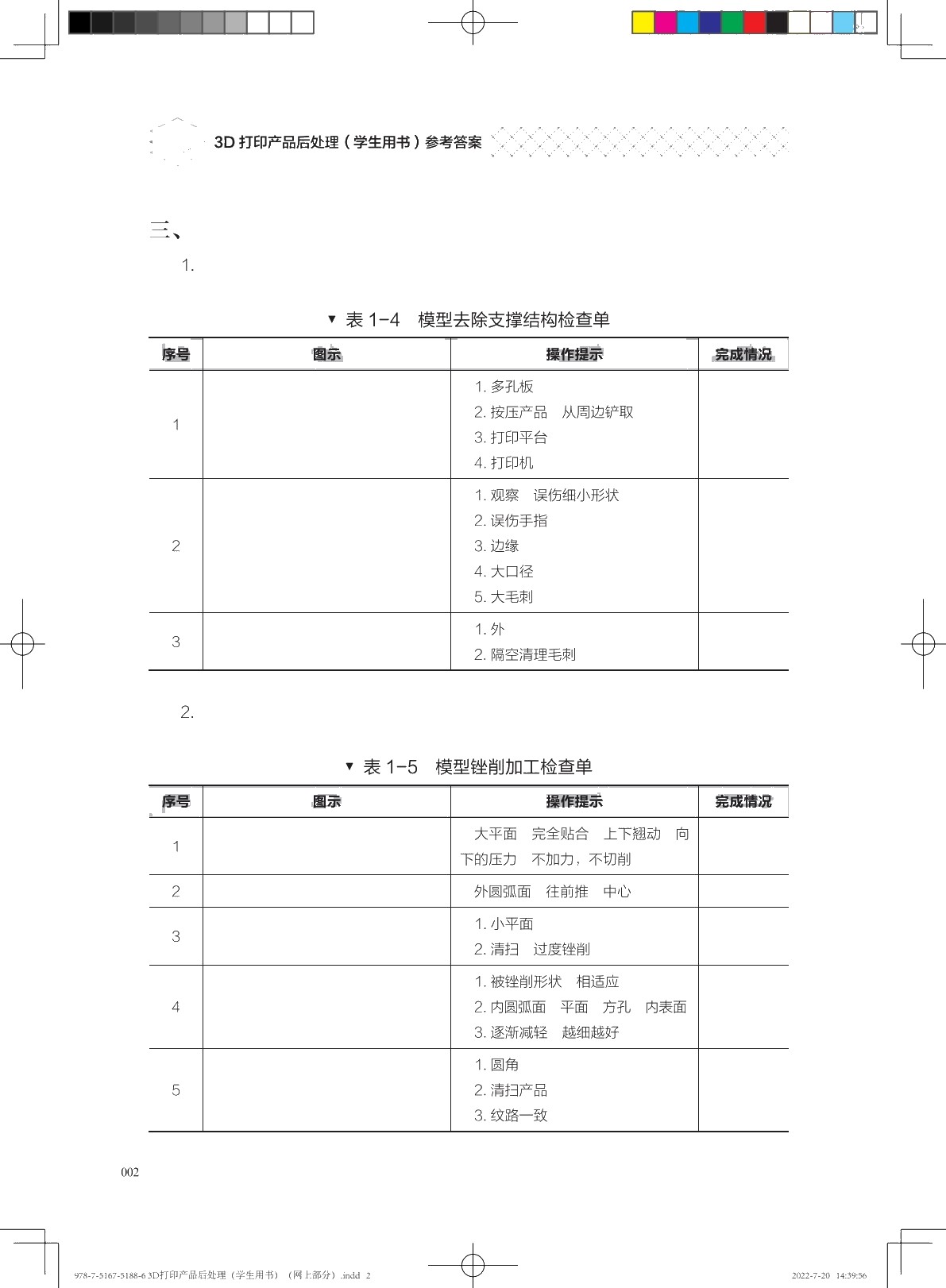 3D打印产品后处理（学生用书）