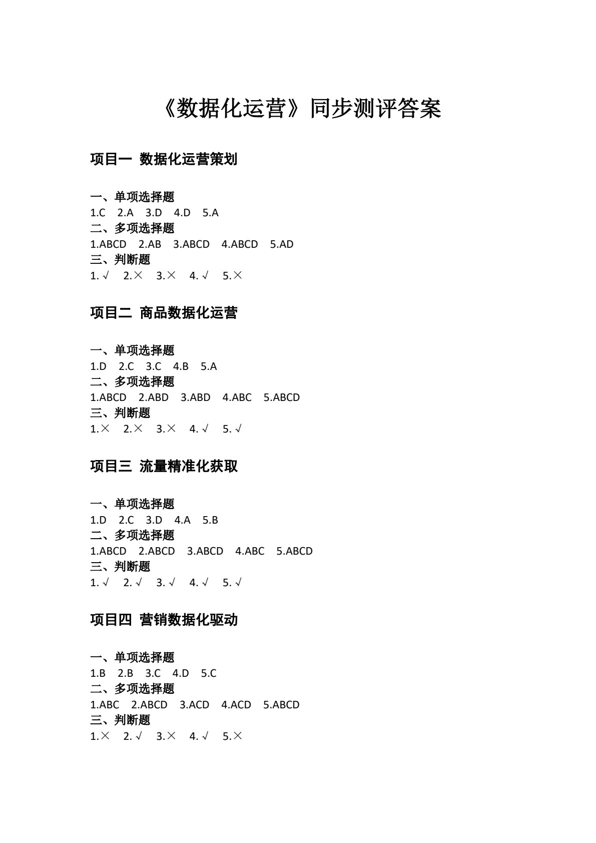数据化运营