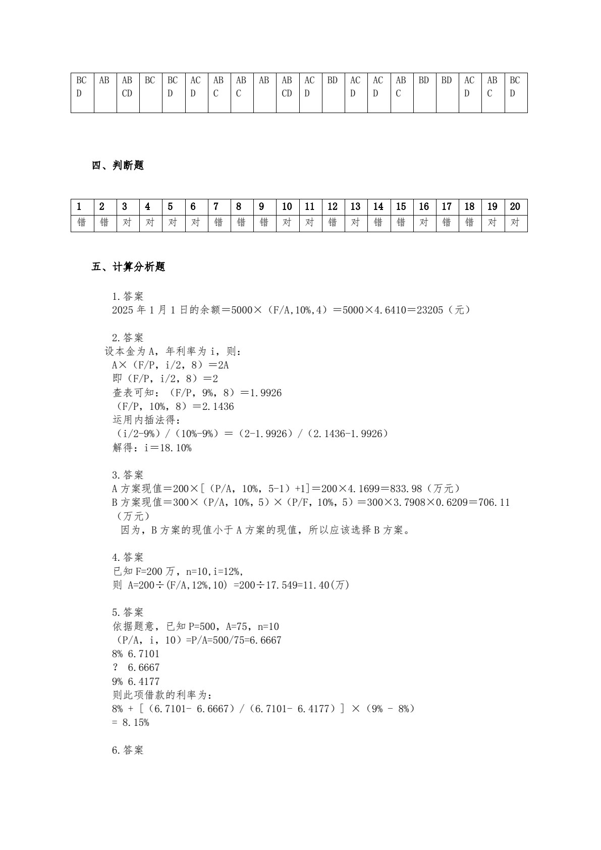 企业财务管理实训（第五版）