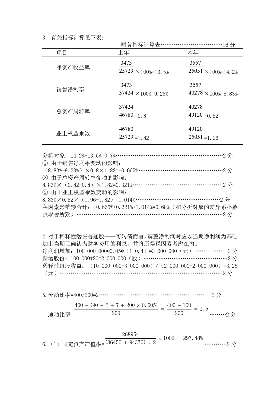 财务分析