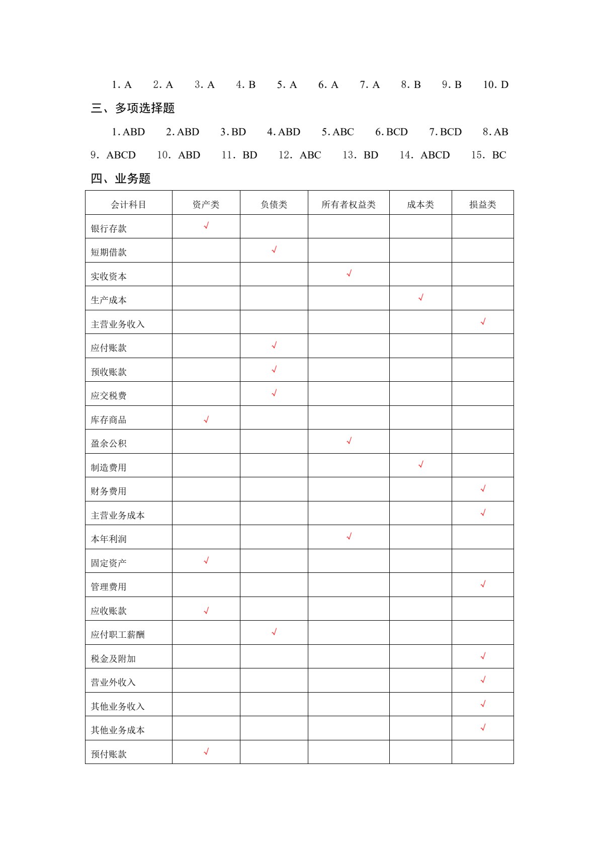 基础会计模拟实训（第四版）