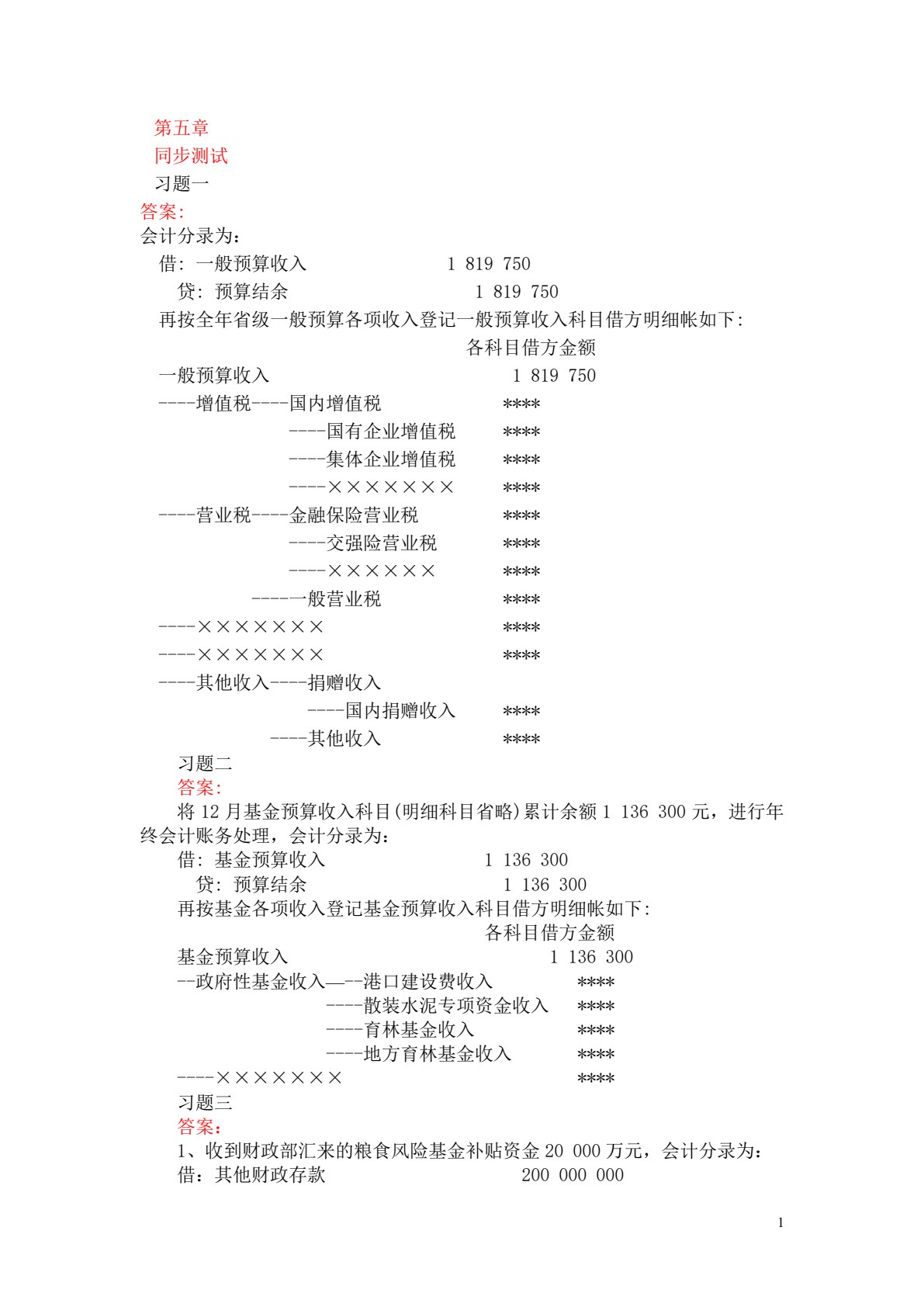 预算会计实务（第五版）