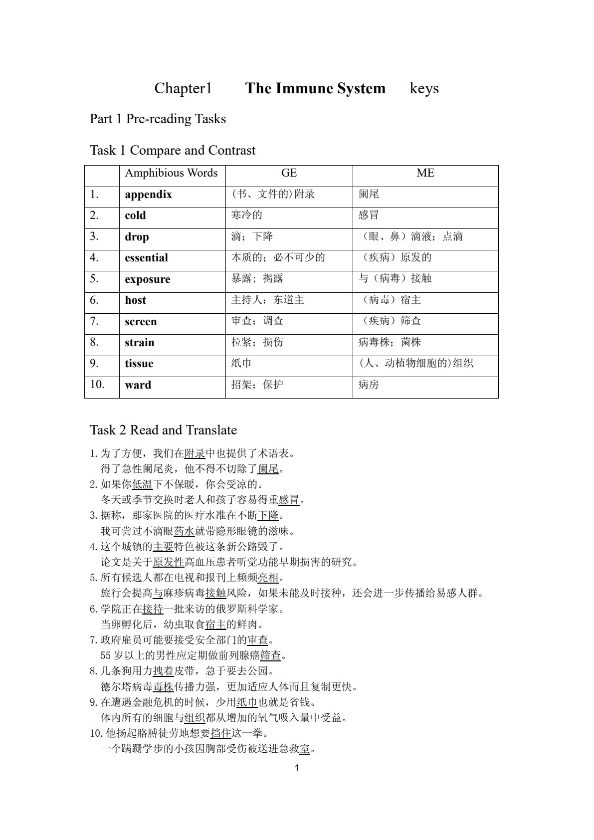 医学英语综合教程