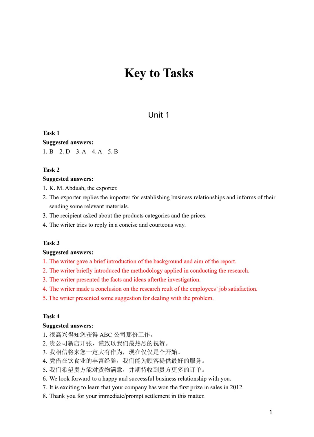 实用商务英语写作教程 （第二版）