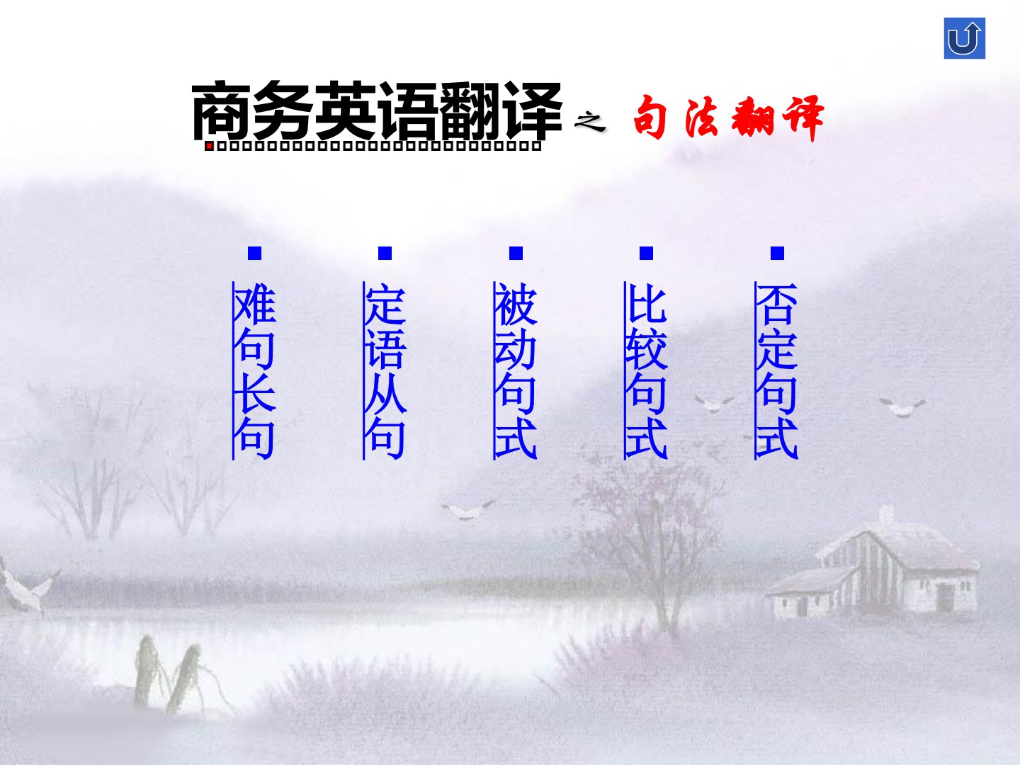 商务英语翻译教程（适用于《商务英汉翻译实践教程》