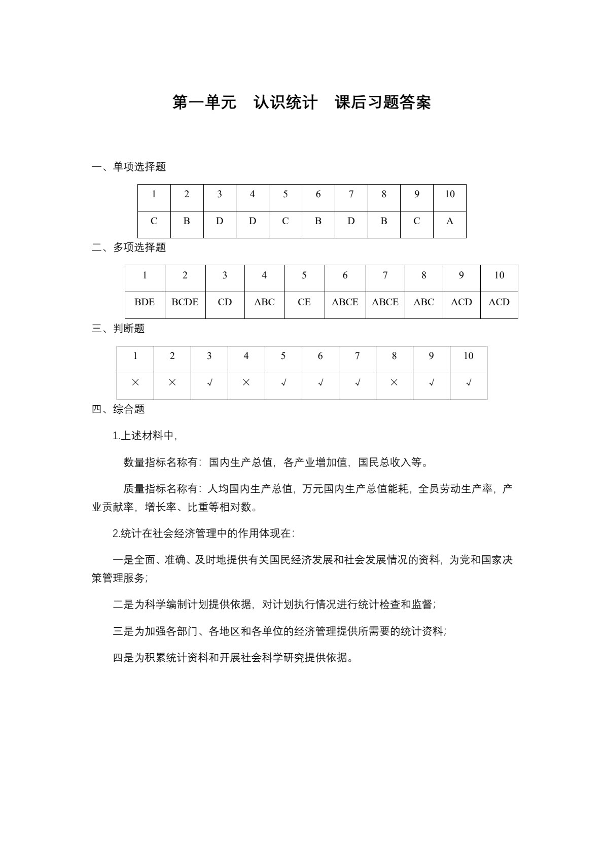 统计原理与实务（第二版）